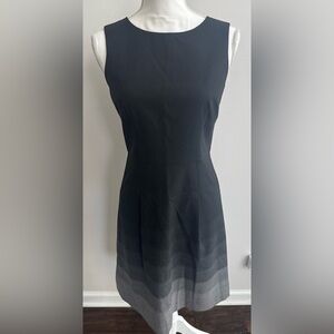 Ann Taylor Black and Gray Mini Dress